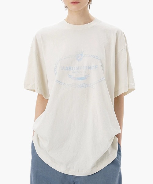アミリ サニープレイス オーバーサイズ Tシャツ δ AMIRI: ブラック 'AMIRI' Sunny Place オーバーサイズ Tシャツ