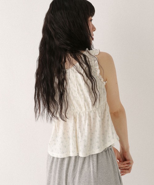 Heather（ヘザー）の「カップ付きアソートフリルキャミ　499775（タンクトップ・レディース・アイボリー/ブラック/ピンク・FREE）」の6枚目の写真