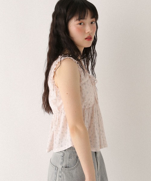 Heather（ヘザー）の「カップ付きアソートフリルキャミ　499775（タンクトップ・レディース・アイボリー/ブラック/ピンク・FREE）」の16枚目の写真