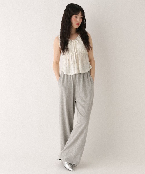 Heather（ヘザー）の「カップ付きアソートフリルキャミ　499775（タンクトップ・レディース・アイボリー/ブラック/ピンク・FREE）」の9枚目の写真