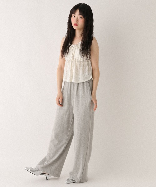 Heather（ヘザー）の「カップ付きアソートフリルキャミ　499775（タンクトップ・レディース・アイボリー/ブラック/ピンク・FREE）」の12枚目の写真