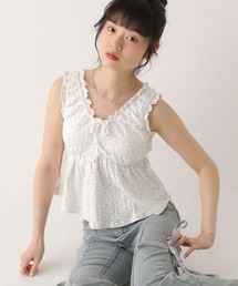 Heather（ヘザー）の「カップ付きアソートフリルキャミ　499775（タンクトップ）」