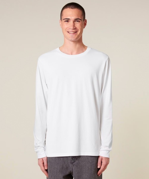 THRIFTY LOOK(スリフティールック)の「Stanley/Stella / スタンレーステラ Creator 2.0 Long Sleeve (SATU022) オーガニックコットン 無地 ミディアムウェイト 長袖Tシャツ(Tシャツ/カットソー・メンズ・ホワイト/ネイビー/グレー/ブラック・MEDIUM/LARGE/X-LARGE)」の1枚目の写真