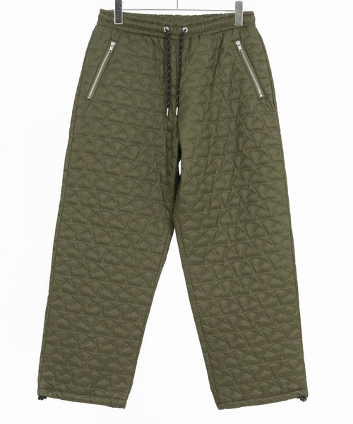 양ページ mp13790- Star Pattern Quilting Wide Straight Pants ワイド