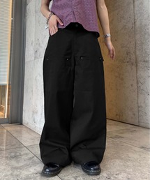 星スタッズダブルニーツイルパンツ