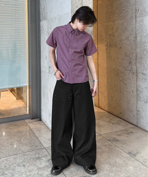 星スタッズダブルニーツイルパンツ（その他パンツ）｜sedacle