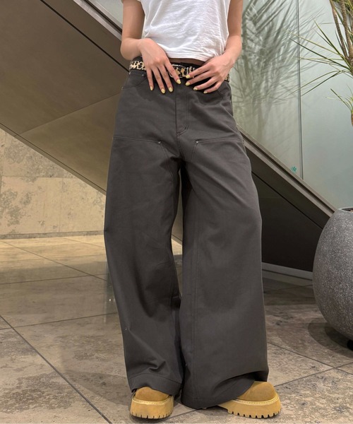 sedacle(セダクル)の「星スタッズダブルニーツイルパンツ(その他パンツ・レディース・チャコールグレー/ブラック・LARGE/MEDIUM/SMALL)」の9枚目の写真