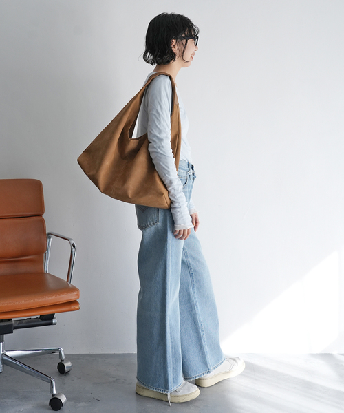 SLOBE IENA（スローブイエナ）の「《追加6》SLOBE トライアングルBAG（トートバッグ・レディース・ブラック/ブラウン・FREE）」の18枚目の写真