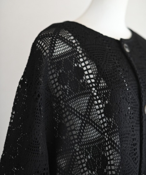 Marient(マリエント)の「クロシェサマーニットCD(カーディガン/ボレロ・レディース・アイボリー/ブラック・FREE)」の16枚目の写真