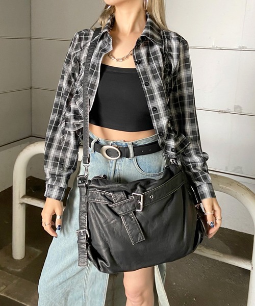 【Gentlewoman】The Timeless ショルダーバッグ ブラック Woman グレー T タイムレス レザー ショルダー バッグ ミニ