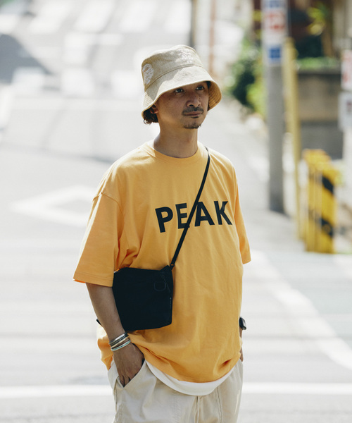 Snow Peak（スノーピーク）の「SNOW PEAK / スノーピーク 別注 ”PEAK SNOW” ロゴTシャツ（Tシャツ/カットソー・メンズ・ブルー/ブラック/ホワイト/オレンジ/ブルー系その他・SMALL/MEDIUM/LARGE）」の6枚目の写真