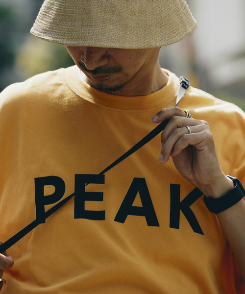 Snow Peak（スノーピーク）の「SNOW PEAK / スノーピーク 別注 ”PEAK SNOW” ロゴTシャツ（Tシャツ/カットソー・メンズ・ブルー/ブラック/ホワイト/オレンジ/ブルー系その他・SMALL/MEDIUM/LARGE）」の8枚目の写真