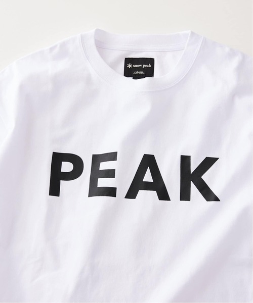 Snow Peak（スノーピーク）の「SNOW PEAK / スノーピーク 別注 ”PEAK SNOW” ロゴTシャツ（Tシャツ/カットソー・メンズ・ブルー/ブラック/ホワイト/オレンジ/ブルー系その他・SMALL/MEDIUM/LARGE）」の14枚目の写真