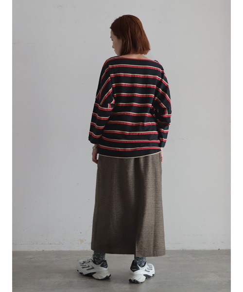 FIL DE FER(フィルデフェール)の「カノコラインボーダー ドルマンP/O(Tシャツ/カットソー・レディース・ピンク/ブラック・FREE)」の18枚目の写真