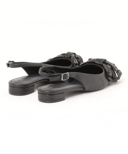 TSURU by Mariko Oikawa(ツルバイマリコオイカワ)の「TSURU by Mariko Oikawa / Ailes(ビッグリボン付きフラットシューズ WW-2253500)(パンプス・レディース・ブラック/シルバー・37/36)」の20枚目の写真