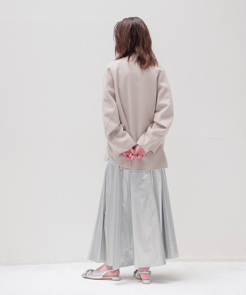 TSURU by Mariko Oikawa(ツルバイマリコオイカワ)の「TSURU by Mariko Oikawa / Ailes(ビッグリボン付きフラットシューズ WW-2253500)(パンプス・レディース・ブラック/シルバー・37/36)」の7枚目の写真