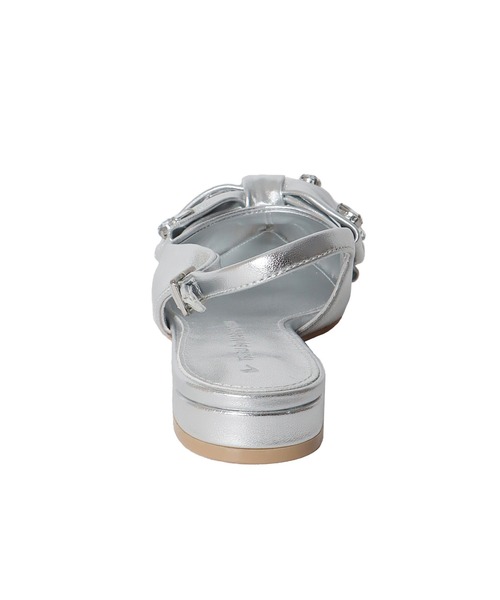 TSURU by Mariko Oikawa(ツルバイマリコオイカワ)の「TSURU by Mariko Oikawa / Ailes(ビッグリボン付きフラットシューズ WW-2253500)(パンプス・レディース・ブラック/シルバー・37/36)」の11枚目の写真