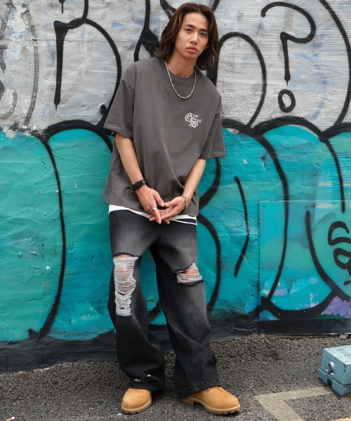 WEGO（ウィゴー）の「WEGO/ダメージタンクトップ（タンクトップ・メンズ・ホワイト/スミクロ/ブラック・LARGE/MEDIUM）」の21枚目の写真