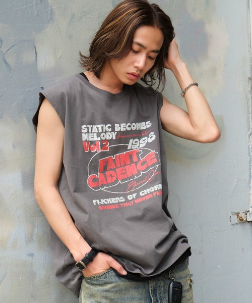 WEGO（ウィゴー）の「WEGO/ダメージタンクトップ（タンクトップ・メンズ・ホワイト/スミクロ/ブラック・LARGE/MEDIUM）」の16枚目の写真