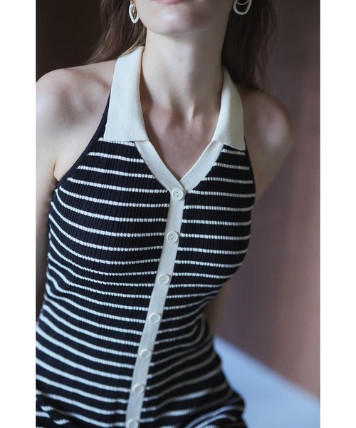 Estella.k Gillian Knit Dressランダムリブニットドレス Gillian Knit Dress ランダムリブニットドレス（ワンピース