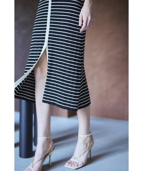 Estella.K（エステラケー）の「Gillian Knit Dress ランダムリブニットドレス（ワンピース・レディース・ブラック系その他/ブラック系その他2・FREE）」の10枚目の写真