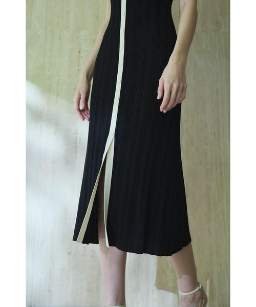 Estella.k Gillian Knit Dressランダムリブニットドレス Gillian Knit Dress ランダムリブニットドレス（ワンピース