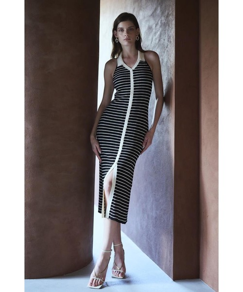Estella.k Gillian Knit Dressランダムリブニットドレス Gillian Knit Dress ランダムリブニットドレス（ワンピース