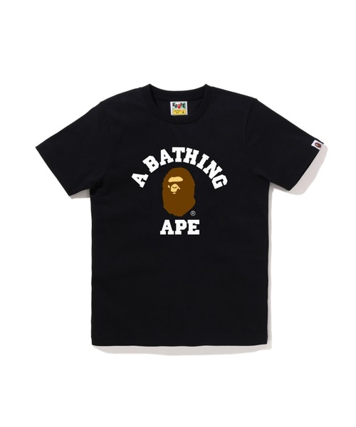 A BATHING APE(アベイシングエイプ)の「COLLEGE TEE(Tシャツ/カットソー・レディース・ブラック/ピンク/ホワイト/グリーン・MEDIUM/SMALL/X-SMALL)」の2枚目の写真