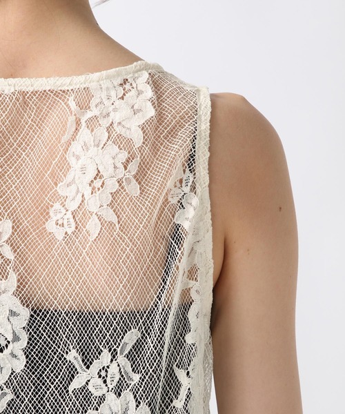 FOREVER 21（フォーエバー トゥエンティーワン）の「【2025SS】レースロングジレ（ベスト・レディース・ホワイト系その他・FREE）」の6枚目の写真