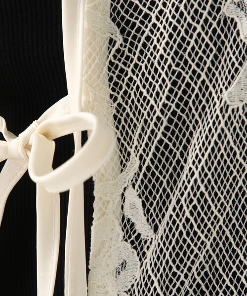 FOREVER 21（フォーエバー トゥエンティーワン）の「【2025SS】レースロングジレ（ベスト・レディース・ホワイト系その他・FREE）」の3枚目の写真