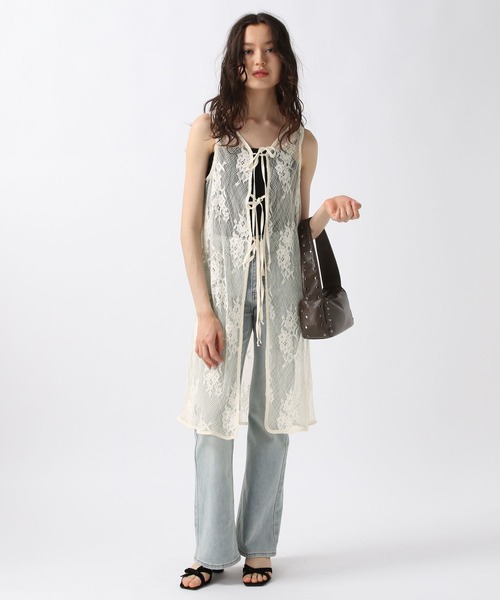 FOREVER 21（フォーエバー トゥエンティーワン）の「【2025SS】レースロングジレ（ベスト・レディース・ホワイト系その他・FREE）」の13枚目の写真