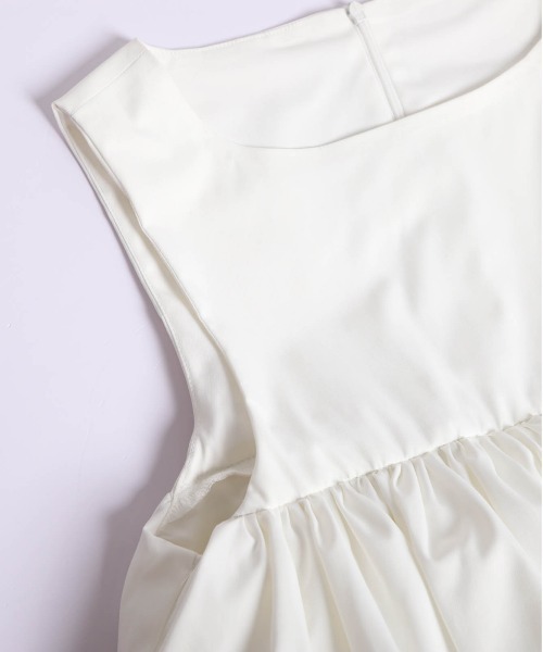 AMELY（エミリー）の「ティアードレーストップス（Tシャツ/カットソー・レディース・ホワイト/ブラック・フリー）」の10枚目の写真