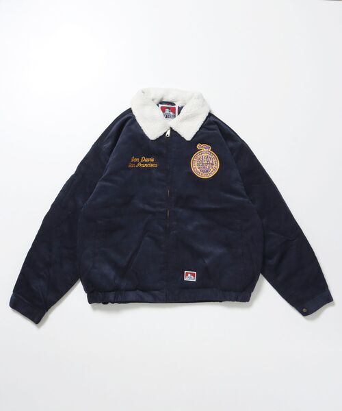 BEN DAVIS（ベンデイビス）】REMOVAL BOA COLLAR CORD JACKET