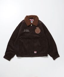 BEN DAVIS(ベンデイビス)の【BEN DAVIS(ベンデイビス)】REMOVAL BOA COLLAR CORD JACKET /ジャケット ボア 刺繍 ワッペン スイングトップ(その他アウター)