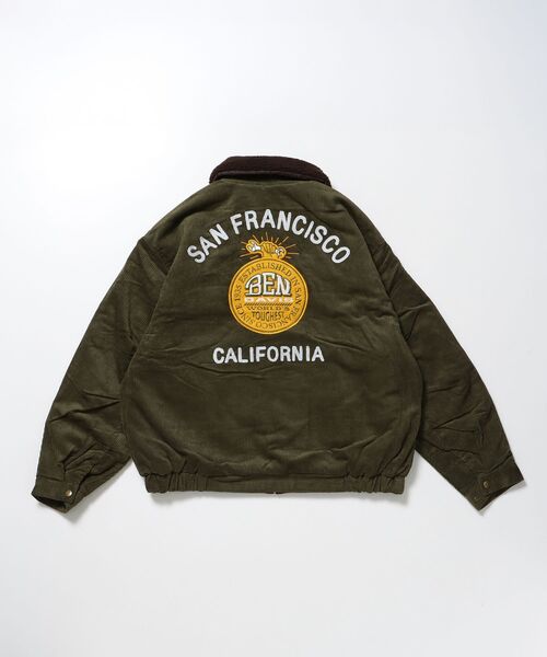 BEN DAVIS（ベンデイビス）】REMOVAL BOA COLLAR CORD JACKET