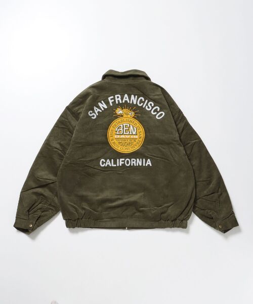 BEN DAVIS（ベンデイビス）】REMOVAL BOA COLLAR CORD JACKET