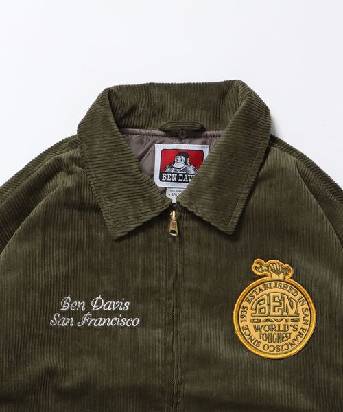 BEN DAVIS（ベンデイビス）の「【BEN DAVIS（ベンデイビス）】REMOVAL BOA COLLAR CORD JACKET /ジャケット ボア 刺繍 ワッペン スイングトップ（その他アウター・メンズ・カーキ/ブラウン/ネイビー・X-LARGE/LARGE/MEDIUM）」の9枚目の写真