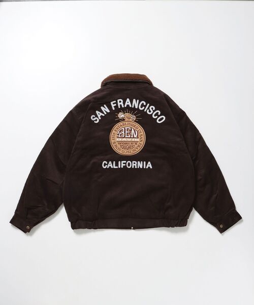 BEN DAVIS（ベンデイビス）】REMOVAL BOA COLLAR CORD JACKET