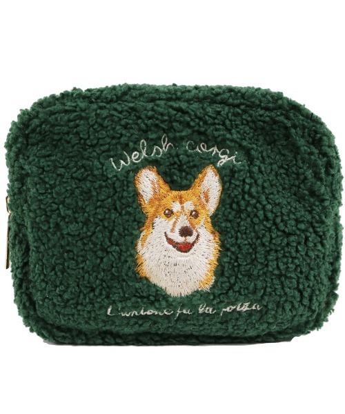 セール】ボアアニマル刺繍ポーチ（ポーチ）｜Per sist ence