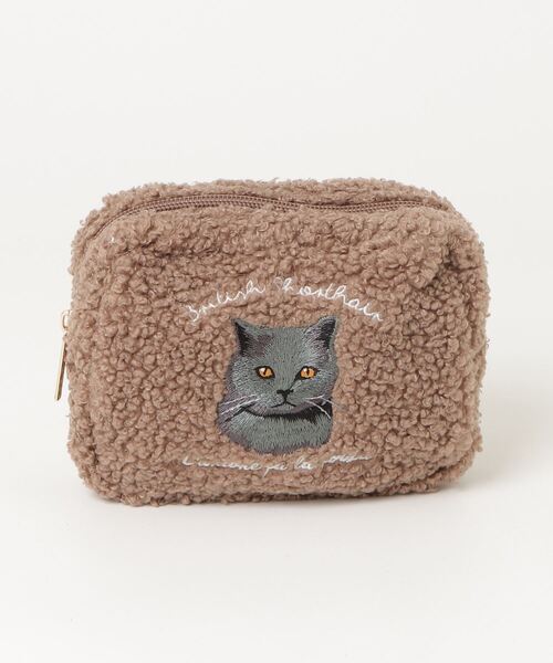 セール】ボアアニマル刺繍ポーチ（ポーチ）｜Per sist ence