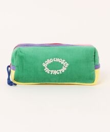 BOBO CHOSES({{V[Y)Tic Tac Toe color block corduroy pencil case(|[`)