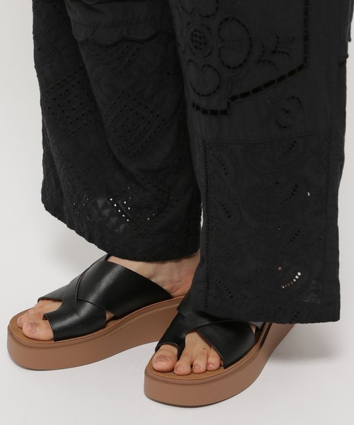 niko and（ニコアンド）の「リメイク風レースパンツ（その他パンツ