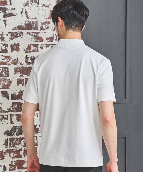 UNION STATION（ユニオンステーション）の「シルケットスムースクルーネック ジャケT（Tシャツ/カットソー・メンズ・ホワイト・M/L/LL）」の4枚目の写真
