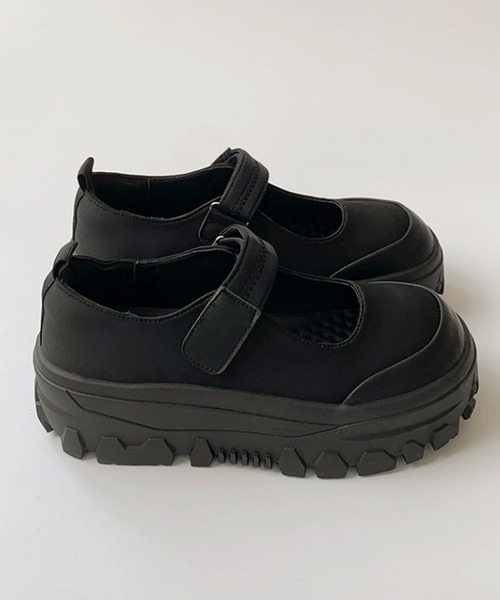 SANSeLF（サンセルフ）の「【SANSeLF】ボリュームソール メリージェーンシューズ  sas25a014（その他シューズ・レディース・ブラック/シルバー・36/39/38/37）」の7枚目の写真