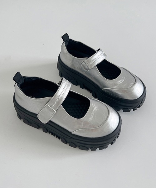 SANSeLF（サンセルフ）の「【SANSeLF】ボリュームソール メリージェーンシューズ  sas25a014（その他シューズ・レディース・ブラック/シルバー・36/39/38/37）」の9枚目の写真