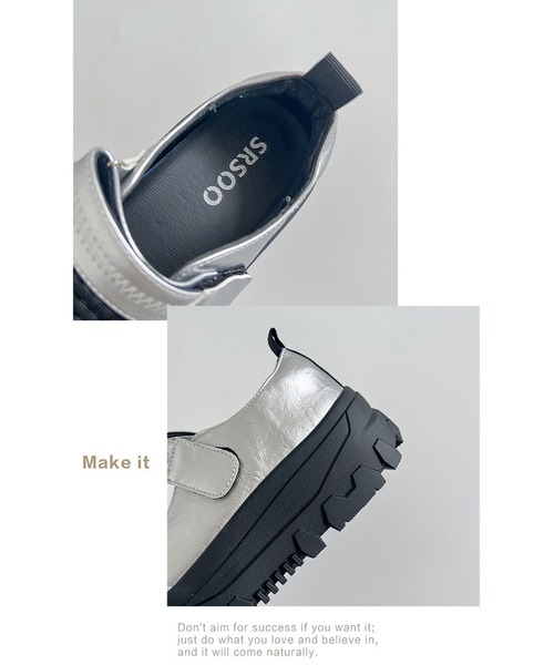 SANSeLF（サンセルフ）の「【SANSeLF】ボリュームソール メリージェーンシューズ  sas25a014（その他シューズ・レディース・ブラック/シルバー・36/39/38/37）」の11枚目の写真