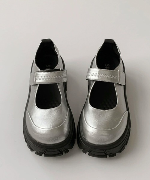 SANSeLF（サンセルフ）の「【SANSeLF】ボリュームソール メリージェーンシューズ  sas25a014（その他シューズ・レディース・ブラック/シルバー・36/39/38/37）」の14枚目の写真