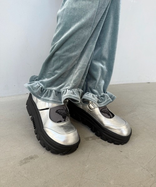 SANSeLF（サンセルフ）の「【SANSeLF】ボリュームソール メリージェーンシューズ  sas25a014（その他シューズ・レディース・ブラック/シルバー・36/39/38/37）」の19枚目の写真