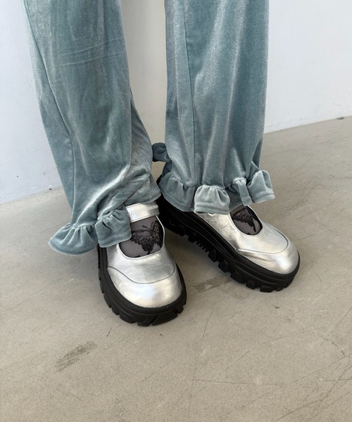 SANSeLF（サンセルフ）の「【SANSeLF】ボリュームソール メリージェーンシューズ  sas25a014（その他シューズ・レディース・ブラック/シルバー・36/39/38/37）」の16枚目の写真