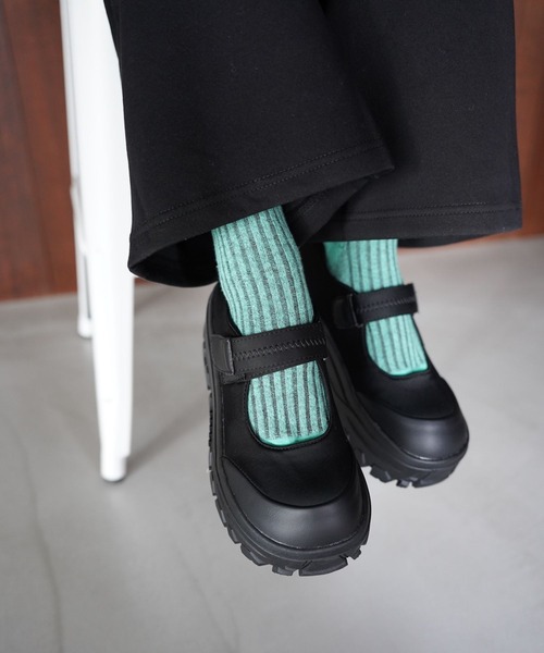 SANSeLF（サンセルフ）の「【SANSeLF】ボリュームソール メリージェーンシューズ  sas25a014（その他シューズ・レディース・ブラック/シルバー・36/39/38/37）」の22枚目の写真